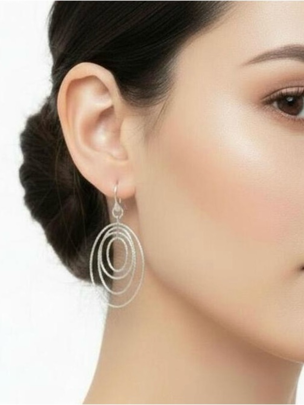 Italian Crafted 925 Silver Dangle Earrings